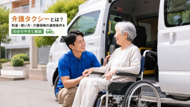 介護タクシーとは？料金・使い方・介護保険の適用条件をわかりやすく解説