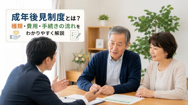 成年後見制度とは？種類・費用・手続きの流れをわかりやすく解説