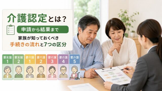 介護認定とは？申請から結果まで家族が知っておくべき手続きの流れと7つの区分